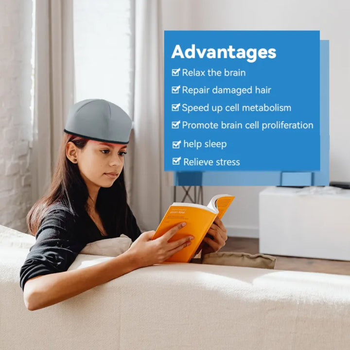 LED Scalp Massager with Red Light Therapy